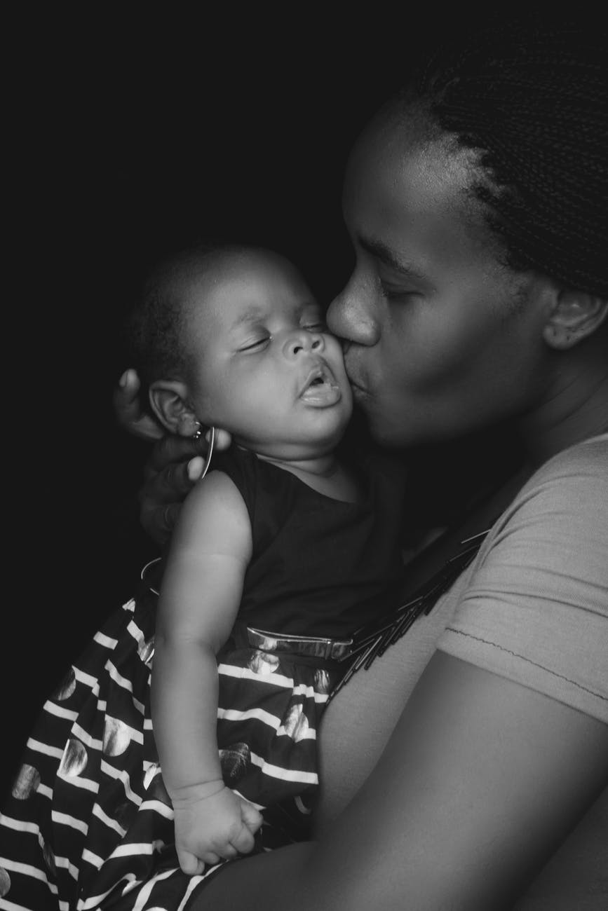 Mothers holding baby